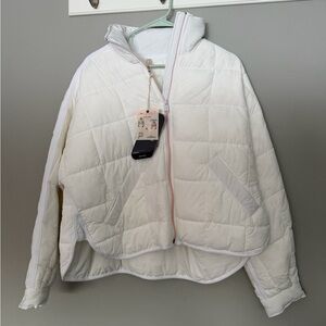 Pippa Packable Puffer Jacket in White 🤍 NWT free people movement we the free